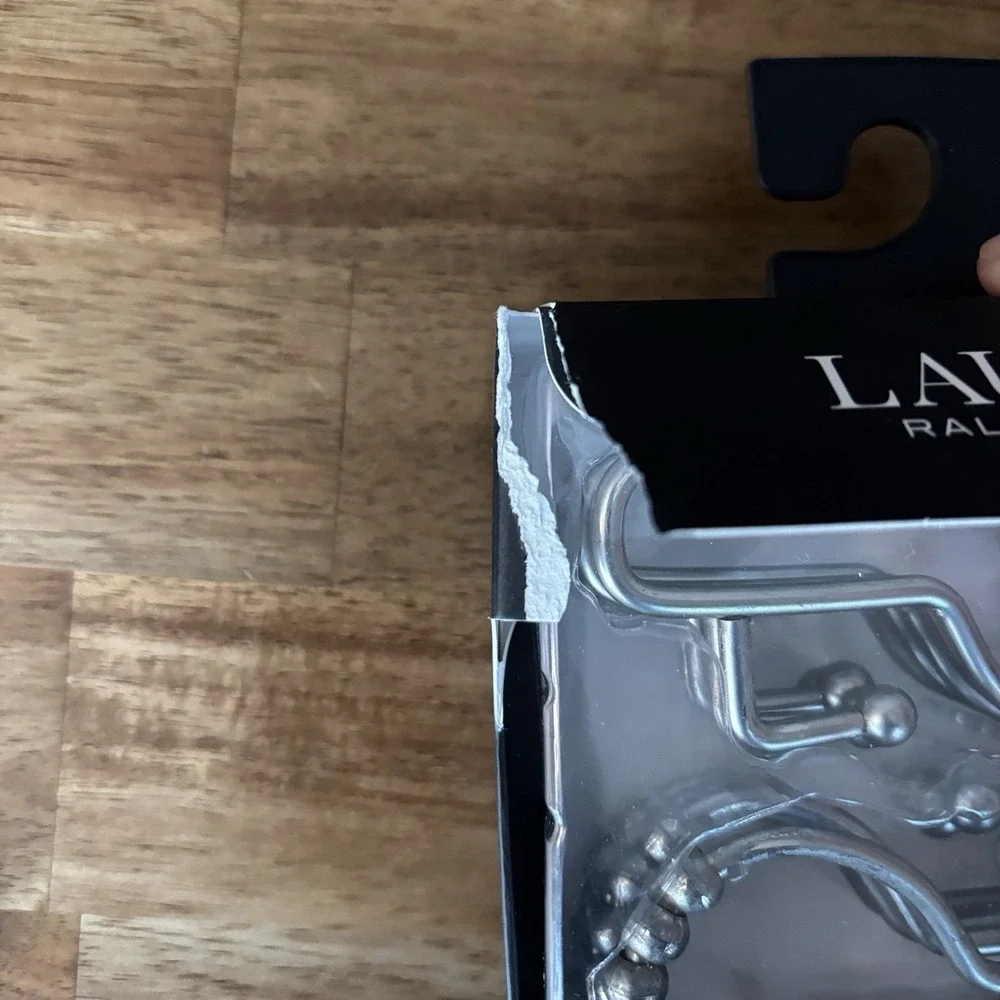 Lauren Ralph Lauren Set Of 12 Shower Curtain Hooks Rust Resistant Classic NEW